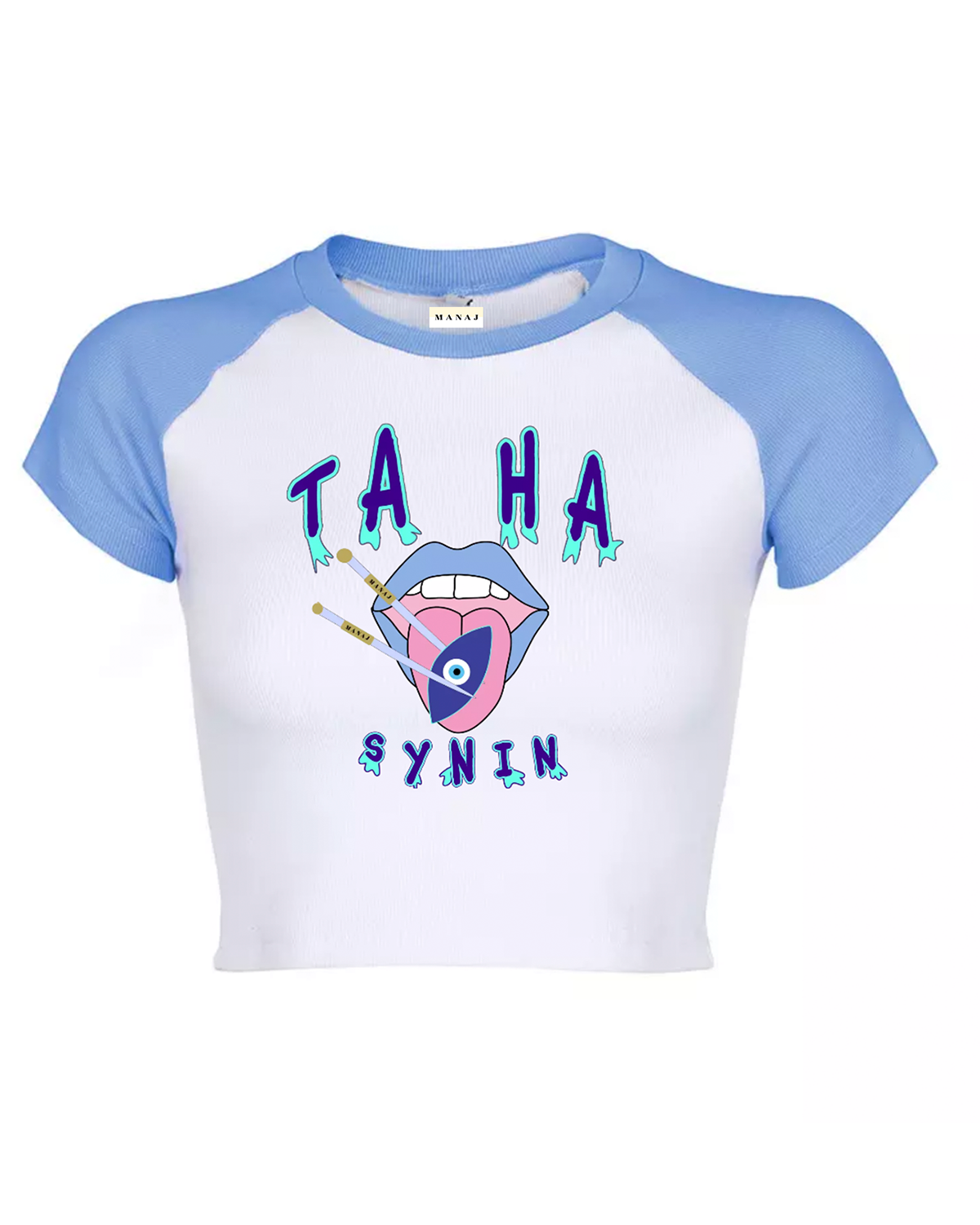 TA HA SYNIN Ribbed Crop Tee