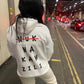 NUK NA KAN ZILI White Unisex Cotton Hoodie