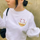 TA HA ZEMREN Embroidered Crew Neck Sweatshirt-