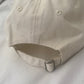 ‘Pa Lidhje’ Embroidered Baseball Cap - Beige