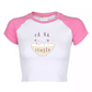 TA HA ZEMRËN Ribbed Crop Tee